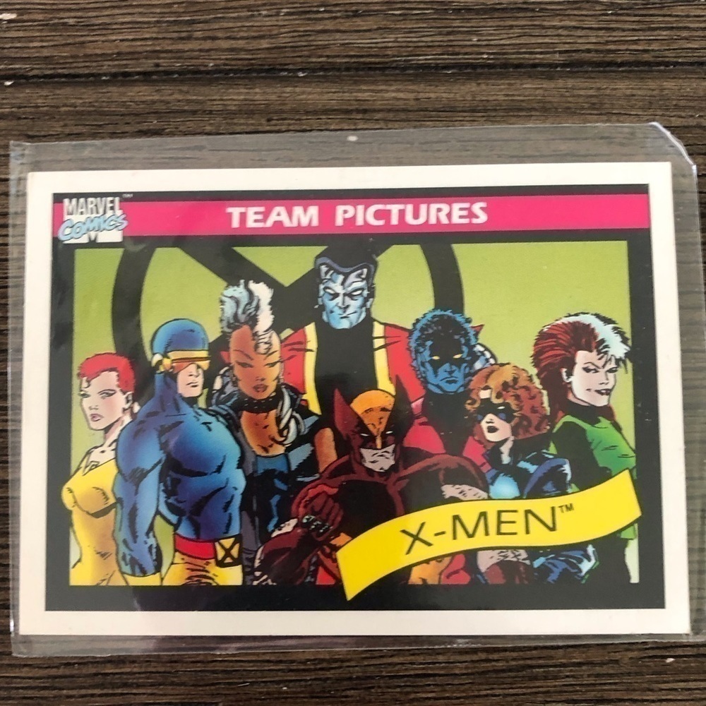 1990 Marvel Comics Trading Card: Team Picture: X-Men #140